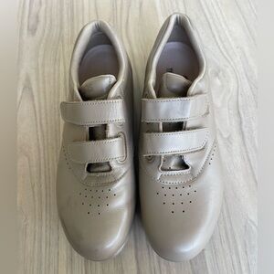 SAS Women's Beige Velcro Sneakers